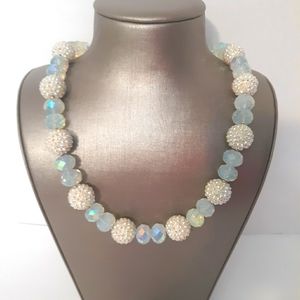 Natasha White Bead Necklace